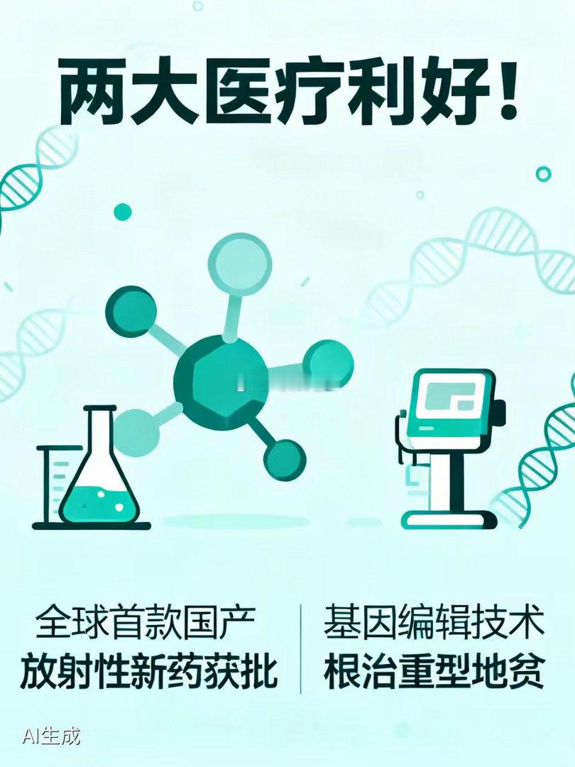两大医疗利好！医药圈传来两大重磅好消息，全是国产原创突破，直接带动相关赛道走强，