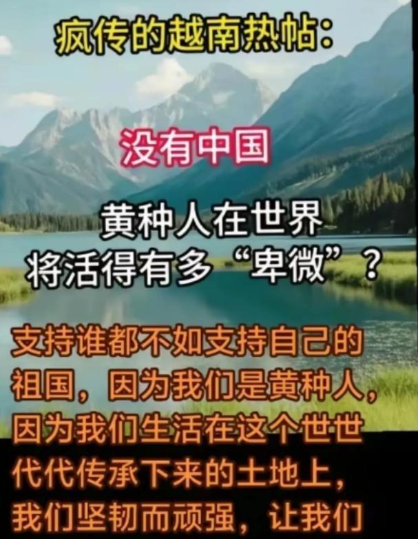 日前，越南论坛被一条帖子掀翻：没有中国，黄种人在星巴克都得踮脚点单。一位越南网友