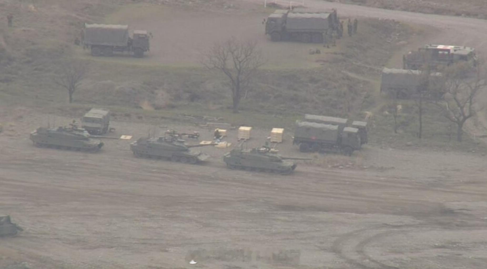 烽火问鼎计划每天认识一件兵器日本陆上自卫队大分县菱台训练场发生坦克训练爆炸，炮