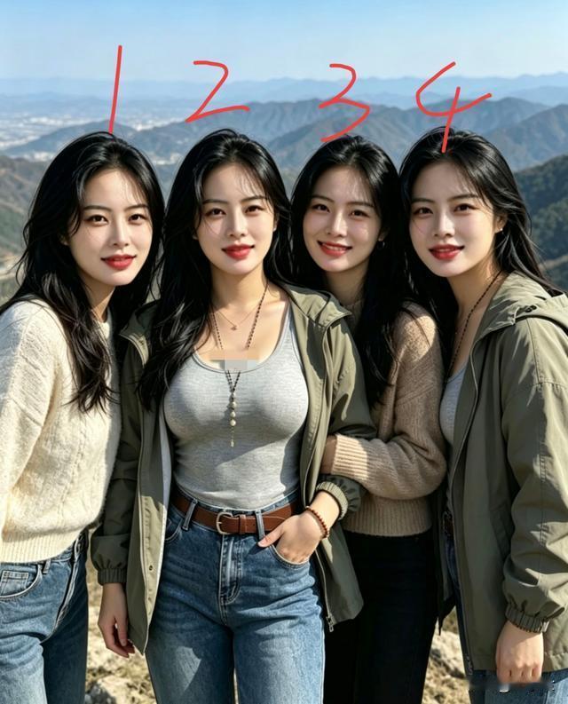 你心目中的美女定义是什么样的4位美女，各具特色，各有千秋，如果让你选一位当爱人，