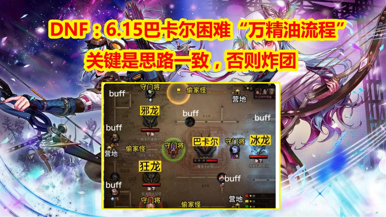 DNF: 巴卡尔困难&ldquo;万精油流程&rdquo;! 4.5门槛C也能通关, 思路要学会