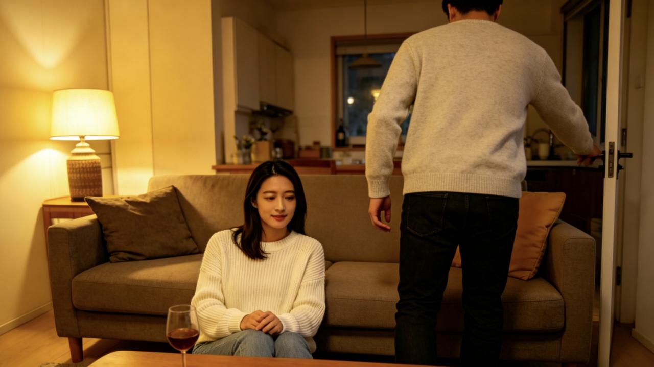 他们在一起三年，从没吵过架。朋友们都羡慕。分手那天，她平静地帮他收拾行李。他忽