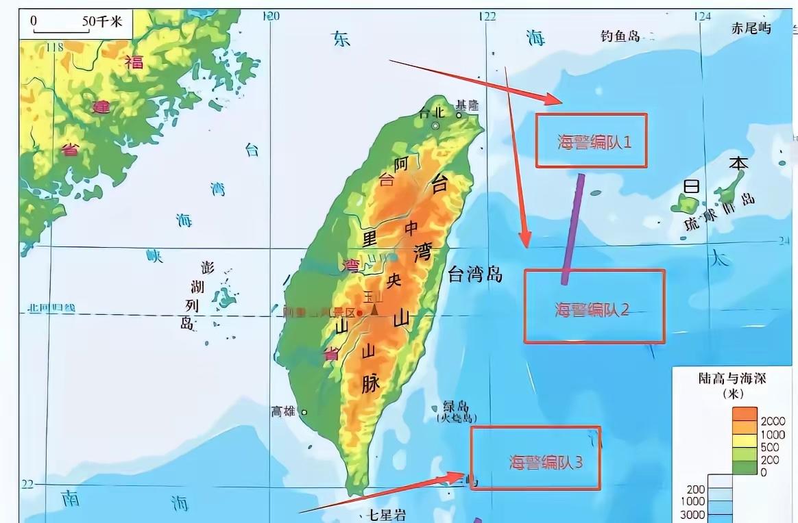 大陆"落子"台岛东部海域的三重目的曝光：下一步，海警将直接查扣"偷运"军火入岛的