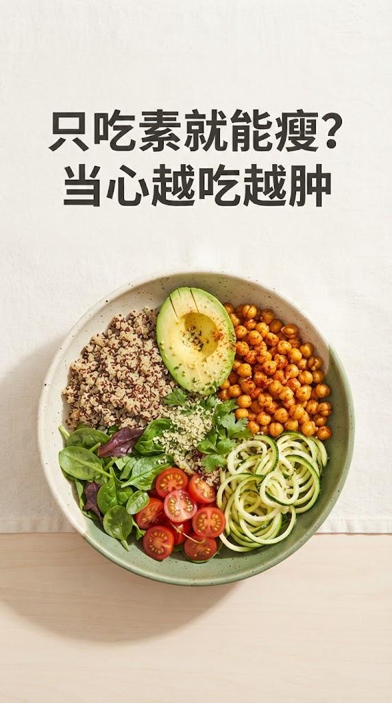 只吃素就能瘦？当心越吃越肿以为顿顿吃清水煮青菜就能瘦成仙女？营养学研究发