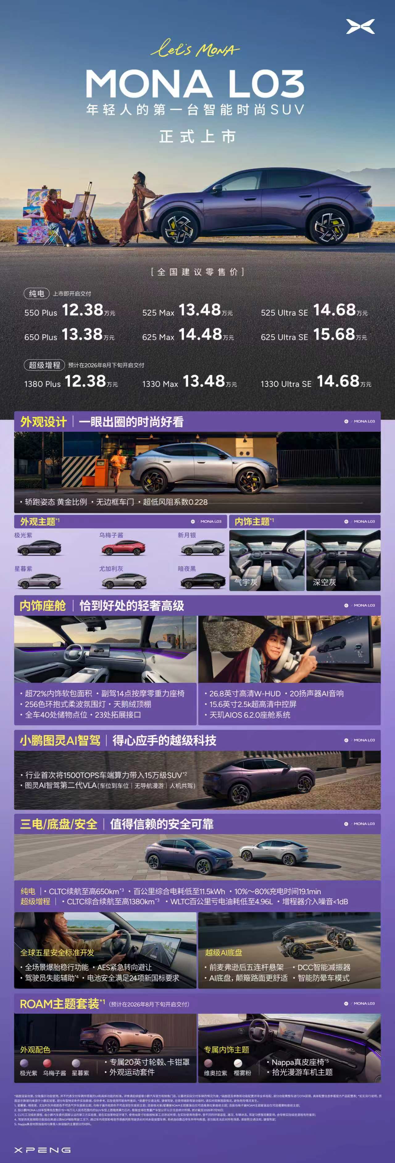 12万起，买不了吃亏买不了上当，这个价位天花板了小鹏MONAL03今晚全球上市