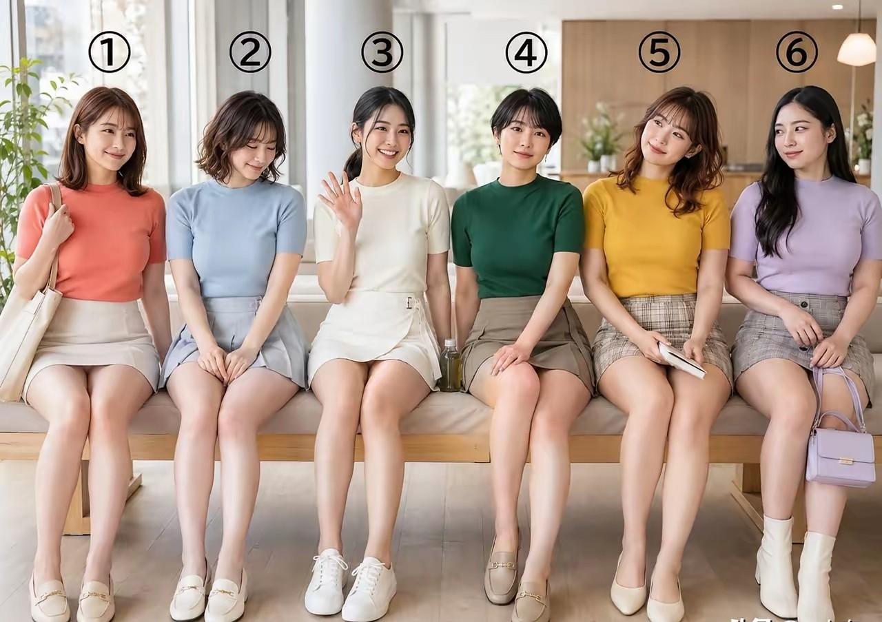 如果这6位美女同时和你相亲，你第一眼相中的是谁？