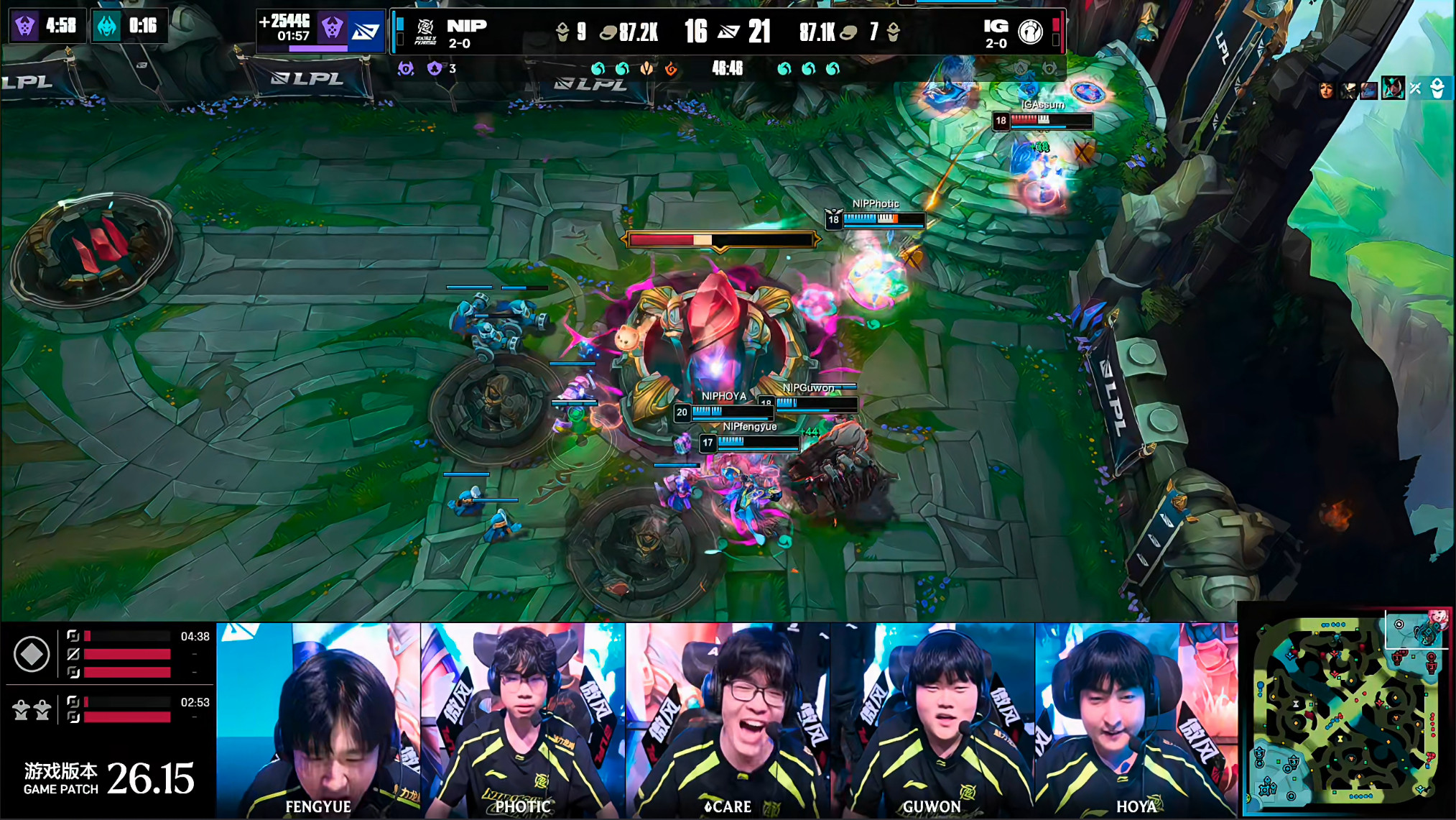 NIP2-1IG拿下涅槃大王！翻盘IG！不过讲道理哈！IG这边中野辅真没毛病