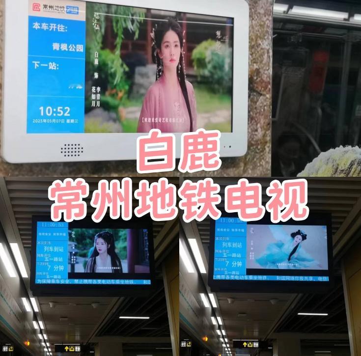 就这样稳稳的幸福~~到处都能看到我们白鹿🩵白鹿常州地铁应援✅白鹿常州大巴应援✅