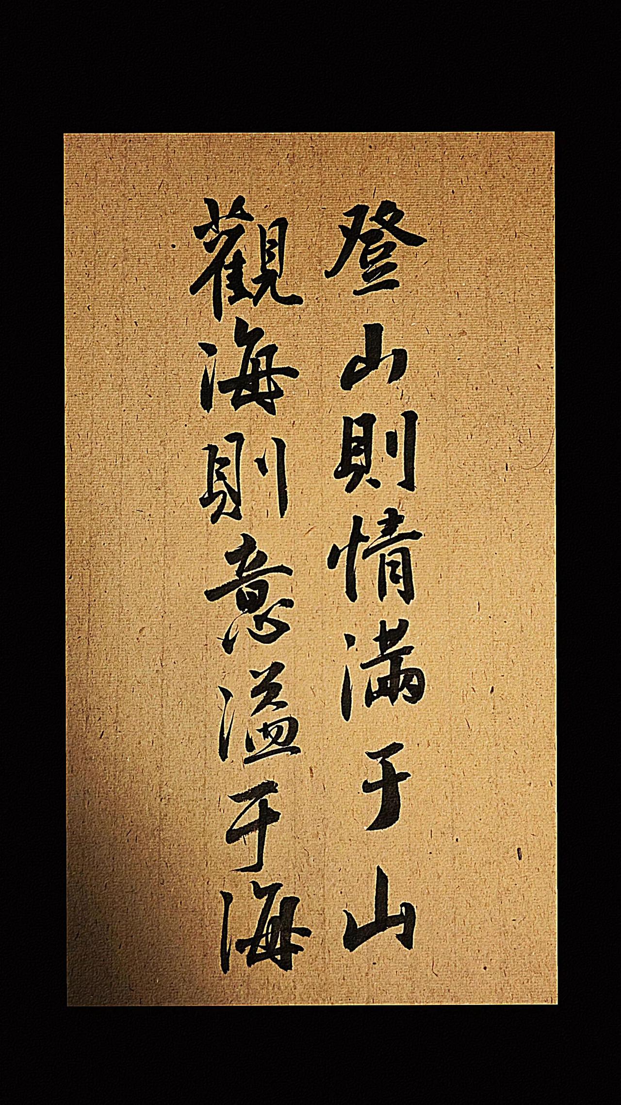 登山则情满于山，观海则意溢于海文心雕龙书法手写感悟