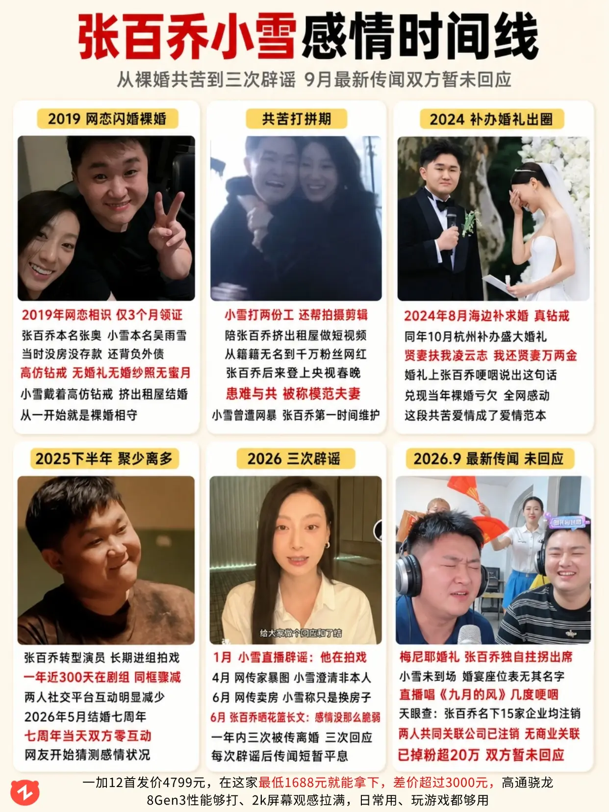 裸婚共苦到办婚礼，终究还是走散了？