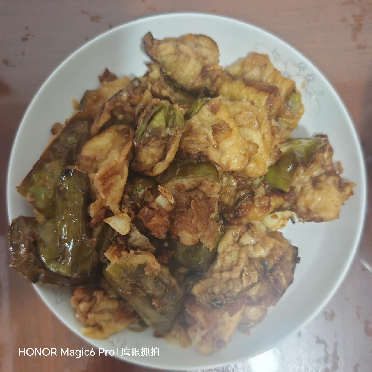 晚餐，烧茄子，萝卜牛肉丸子，家常菜