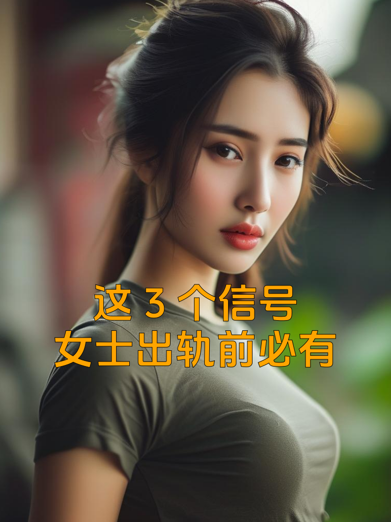 这3个信号，女士出轨前必有