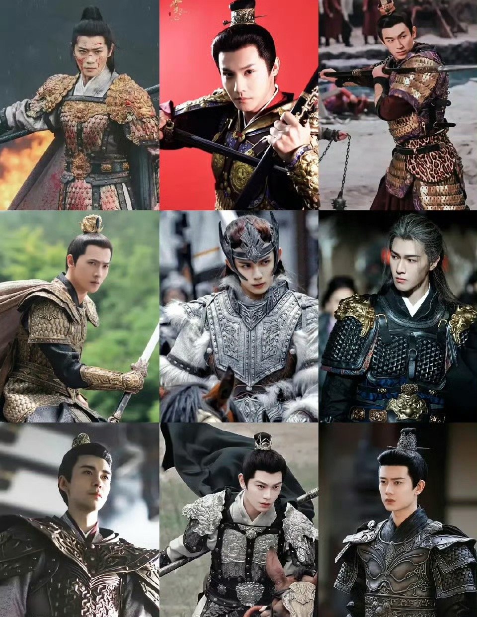 这么多男将军造型，你第一眼看到了谁？