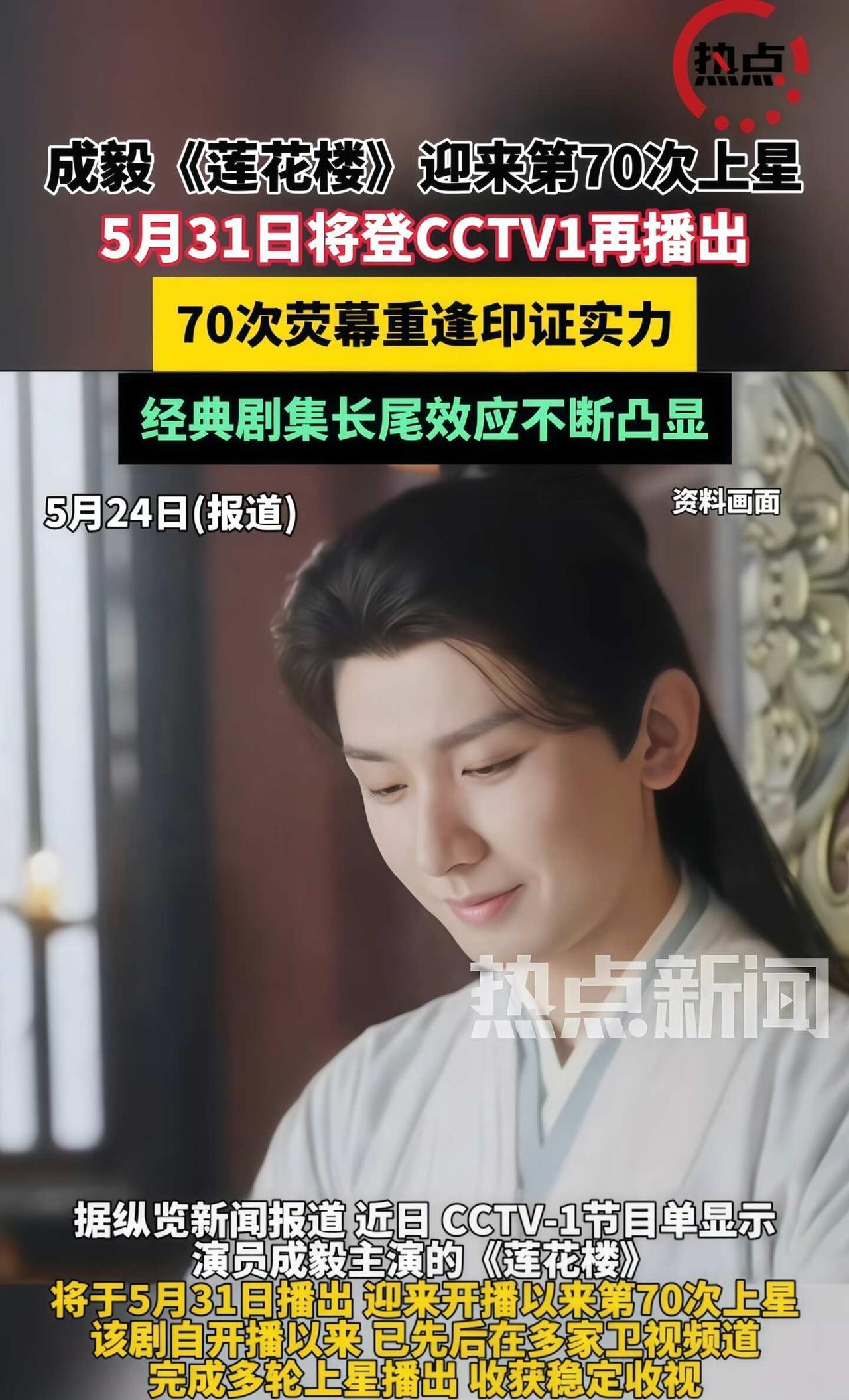 《莲花楼》第70次上⭐️🐏1📺一部剧的“常青”奇迹：70次上星意味着什么