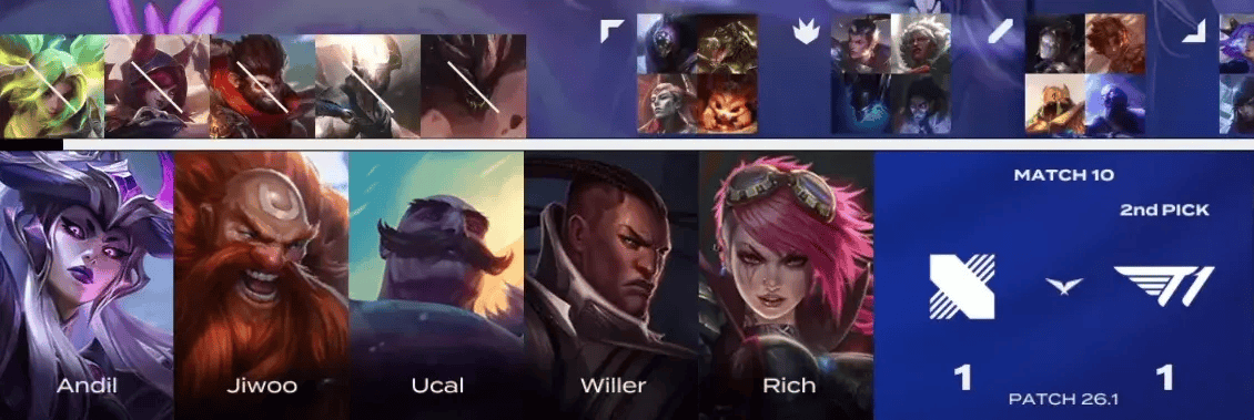 T1 2-1 DRX: Doran格温对位巨大GAP, T1决胜局轻取DRX