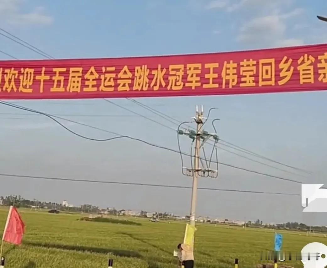 多读书真的有用！不信你看王伟莹这次全运会拿到双冠军，村里迎接的阵势很大。但很