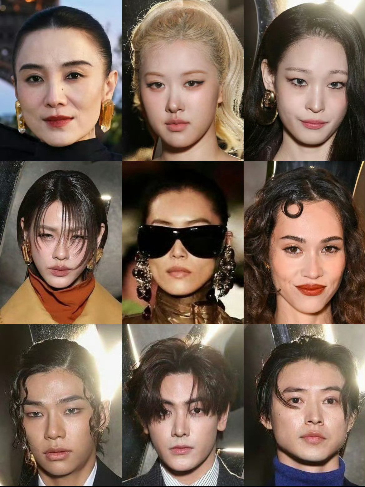 圣罗兰YSL大秀G社怼脸生图宋佳、朴彩英、刘雯、朱名怡、山崎贤人、水原希子、Jo