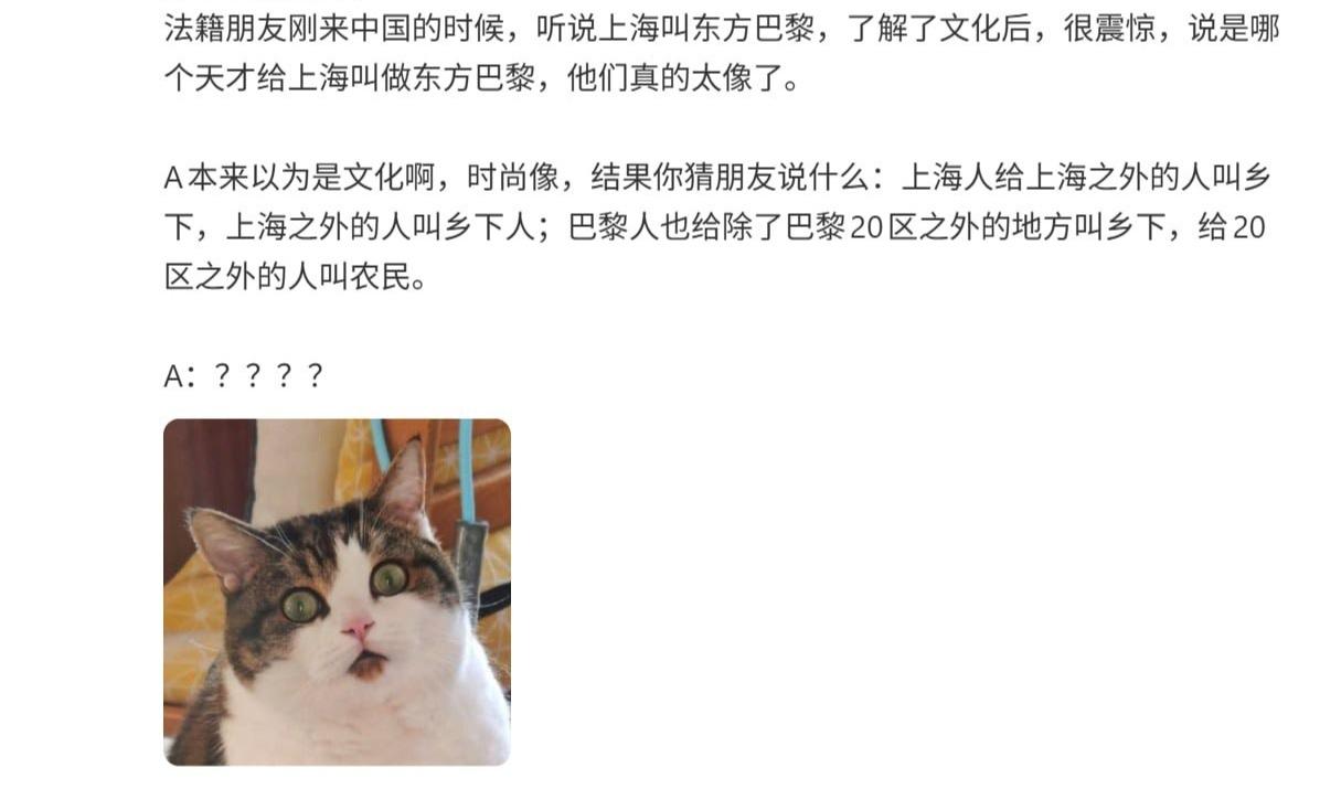 巴黎有个外号，人称小上海