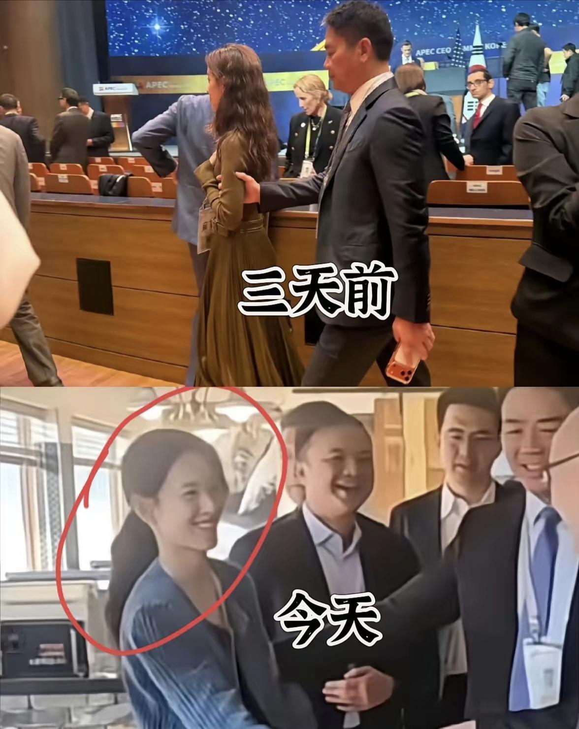 奶茶妹妹章泽天一下子就老实了！前几天气场压过刘强东，东哥还要在后头给她当助理。