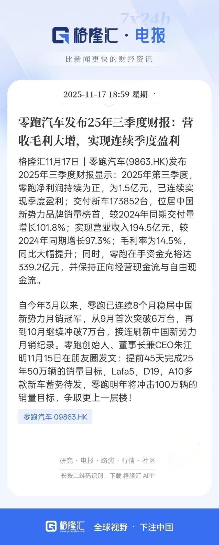 新势力销量冠军零跑汽车史上最强财报来了！作为天天跟大家聊社保、谈保障的博主，今天