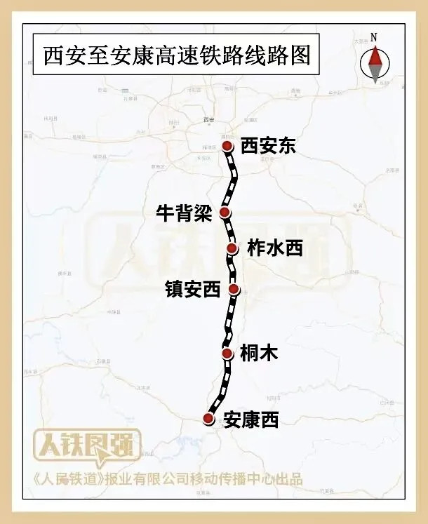 通行线·铁路【西康高铁开始试运行】8月20日，55301次试运行动车组列车从西安