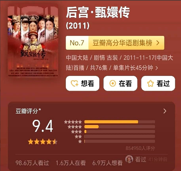知道为啥这次郑晓龙对《藏海传》的成绩特别开心吗？当年《甄嬛传》刚开播那会儿可