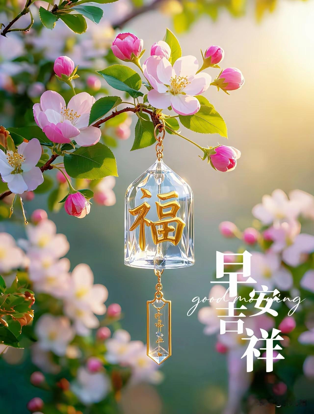 [比心]早安心语[比心]晓日穿云破曙寒，风牵柳色过阑干。檐前宿鸟啼声脆，阶