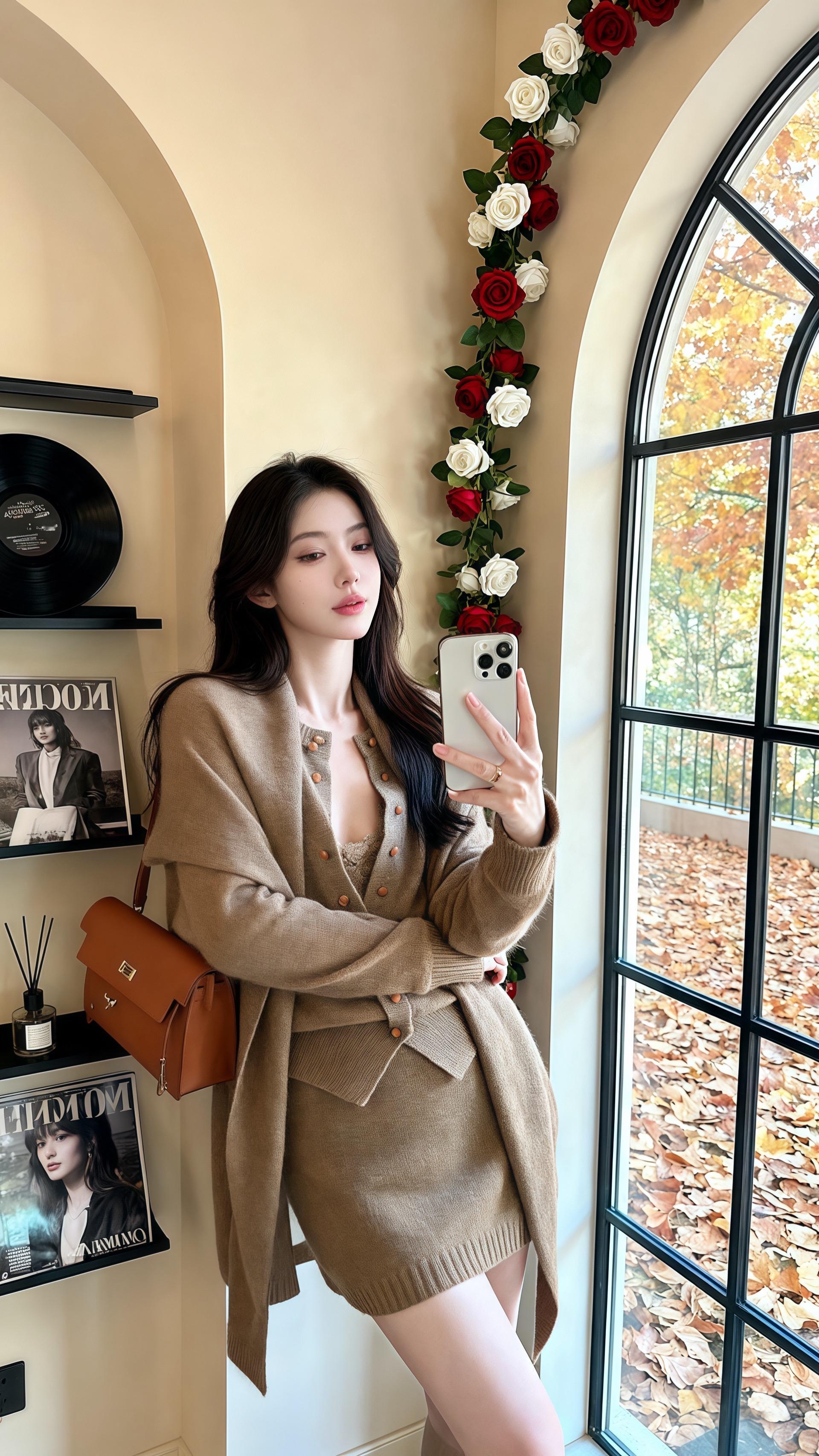 名媛风韩风秋冬穿搭测评穿搭甜系女孩<!--{img:0...