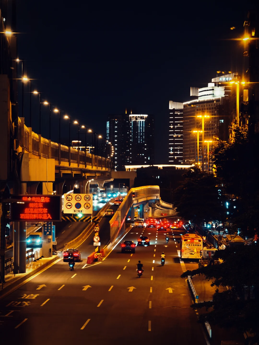 广州｜黄沙大道｜灯火路桥，市井星光