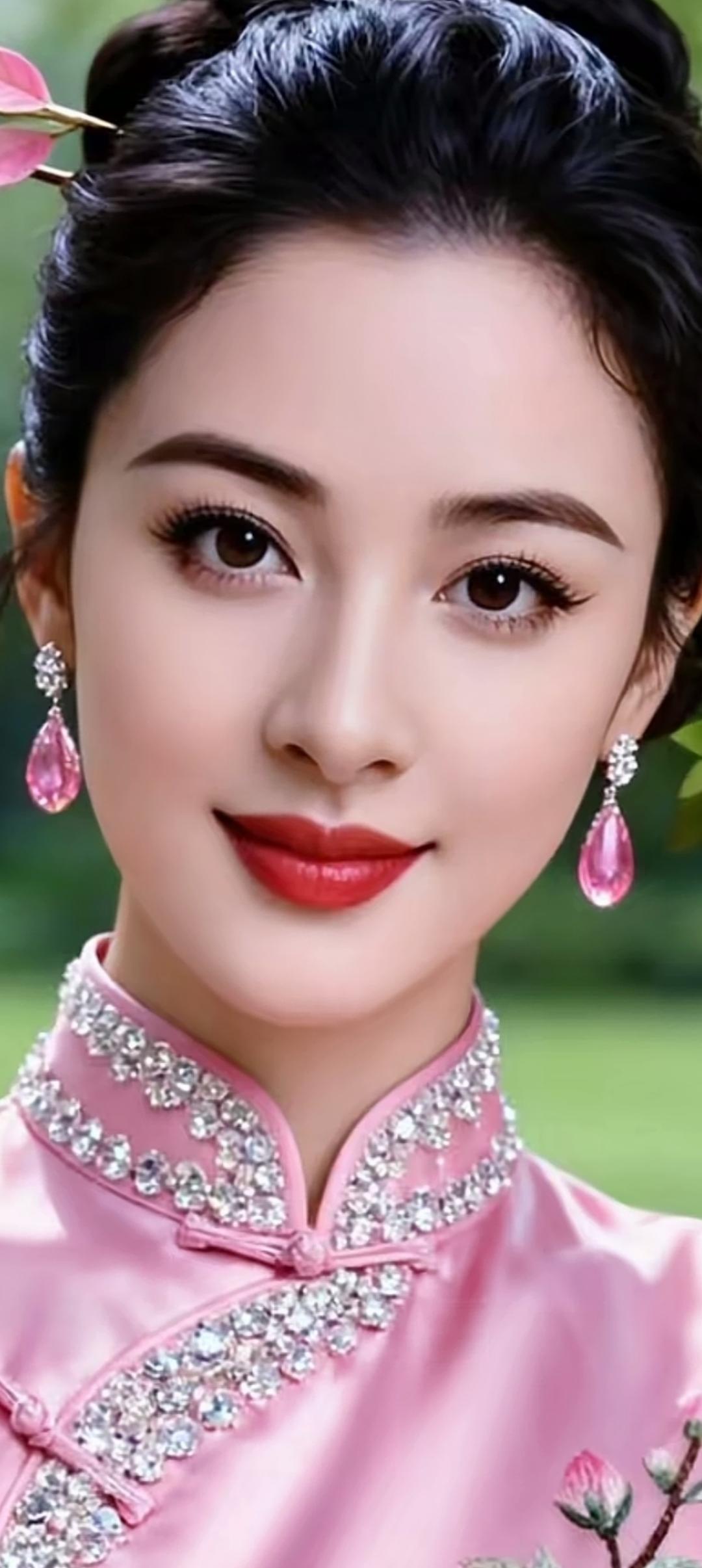 优雅古典，粉黛佳人，宛如画中仙。