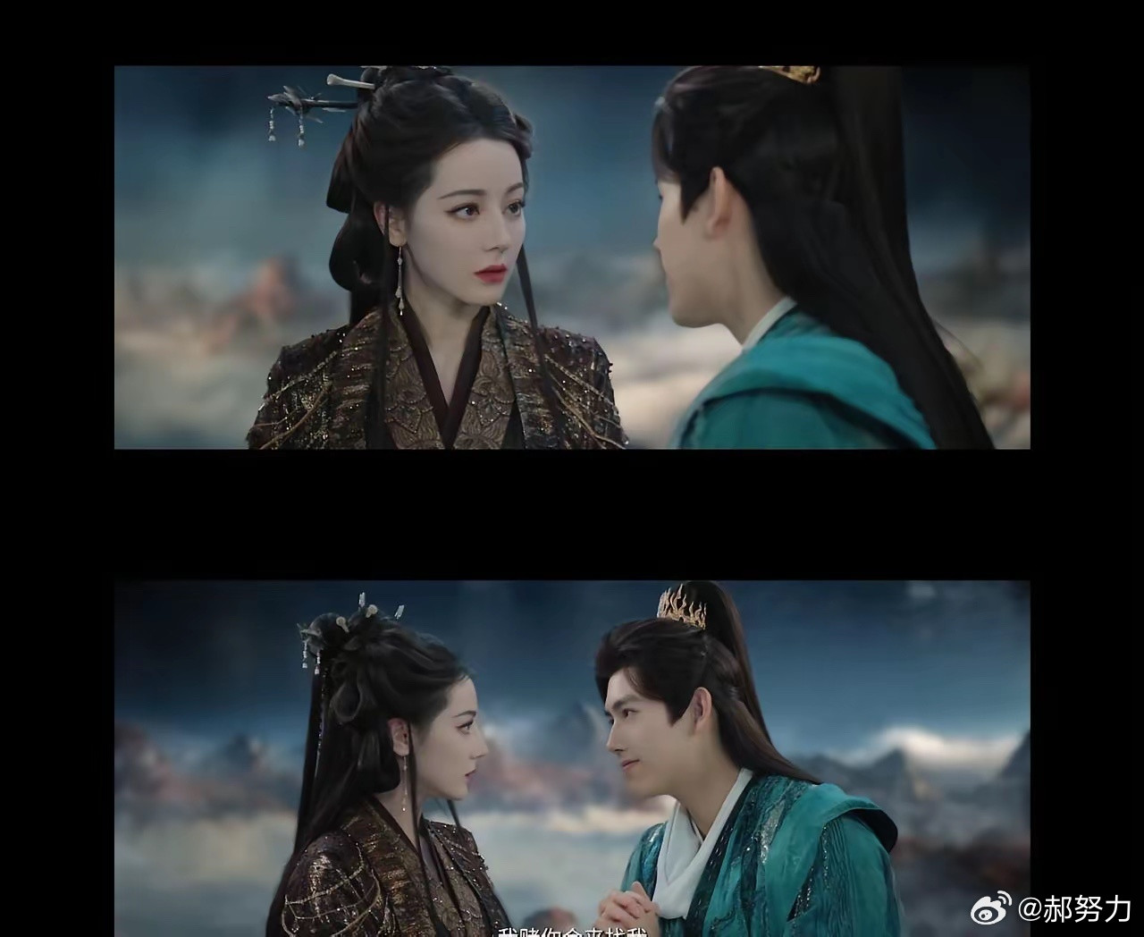 迪丽热巴也救不了的古装造型，终于出现在《白日提灯》了。高耸的发包，显老的妆容，硬