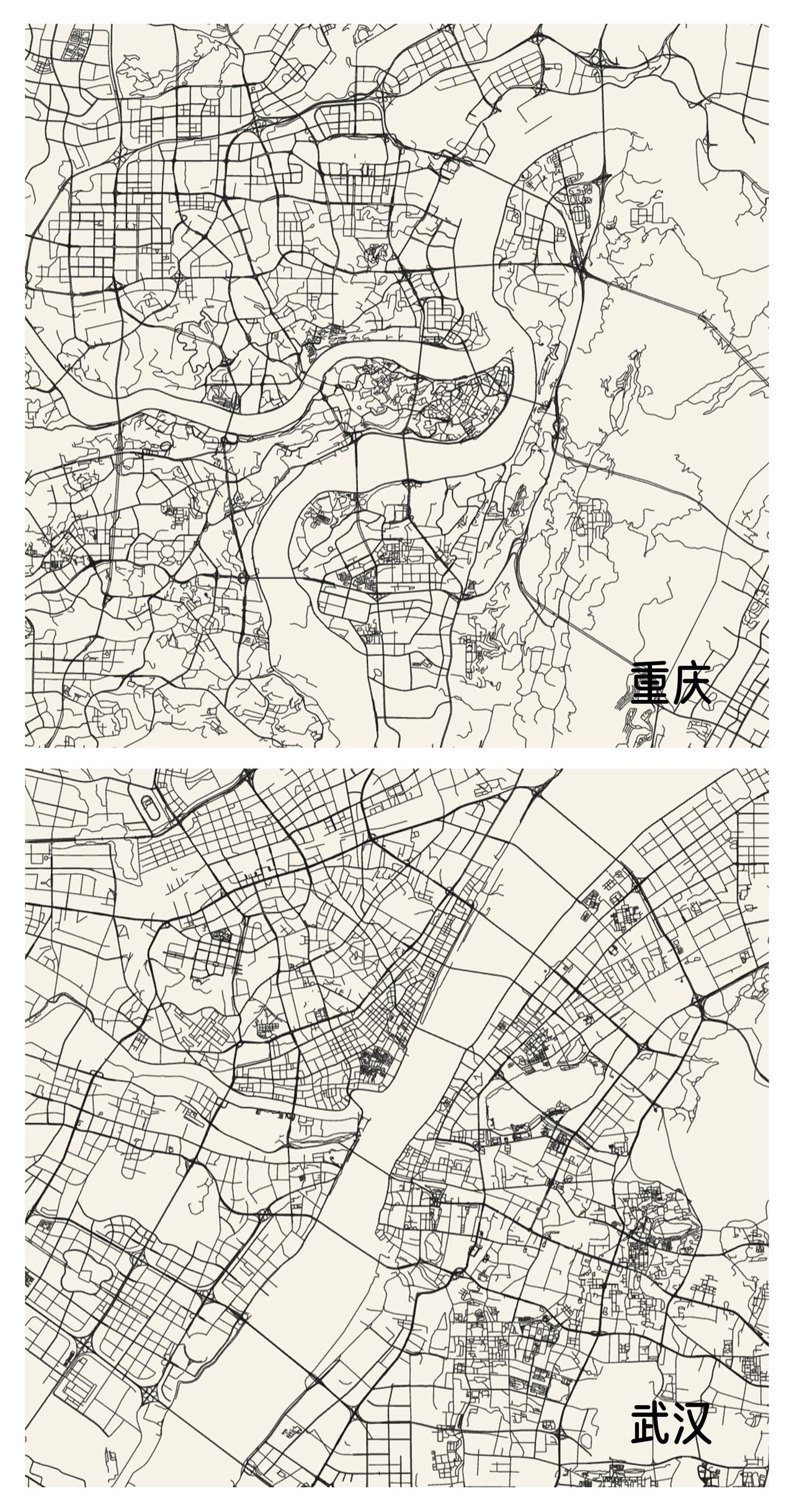 重庆、武汉的城建成本，要远高于成都、郑州这种平原城市普通市政道路，每公里成本