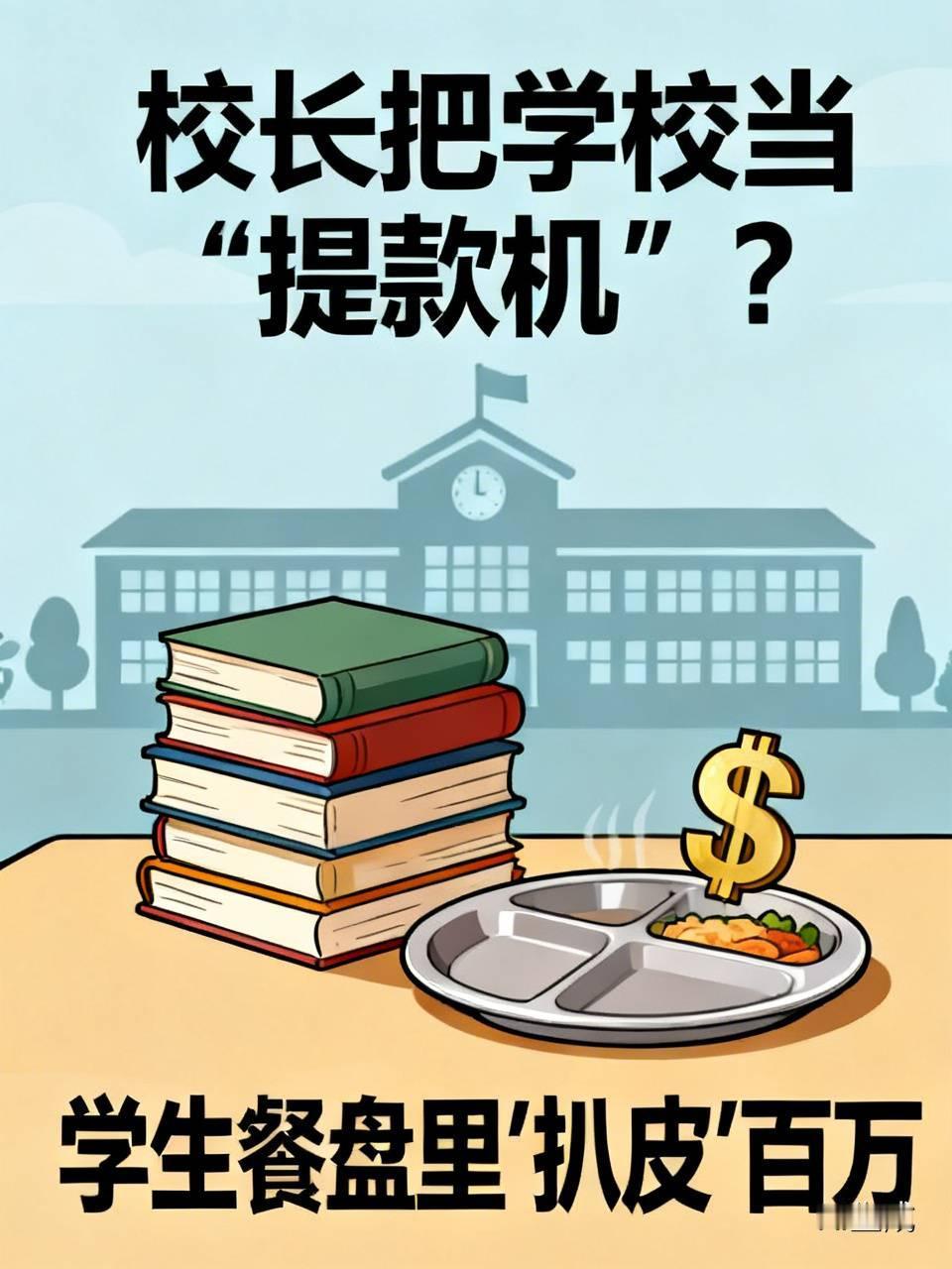 校长把学校当“提款机”？四川中江县一校长，6年间从食堂、教辅、维修里疯狂敛财