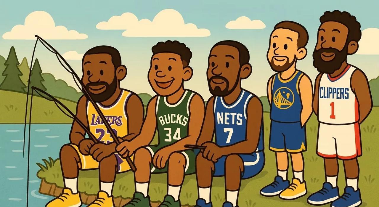 NBA巨星钓鱼日常杂谈：杜兰特带着鱼竿早早来到河边，心里非常寂寞，和网友互怼;