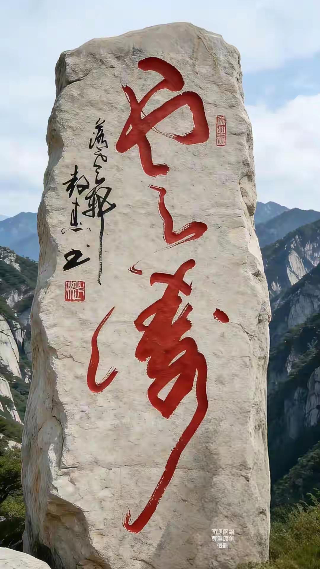 大家集合一下，这下面的石碑上的书法牛不牛，就说牛不牛？我觉得就是牛，估计没人会否