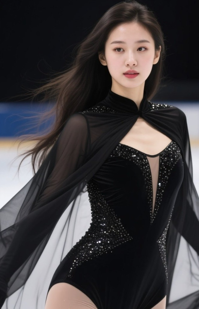 娇媚少妇冰上风情万种——美女写真