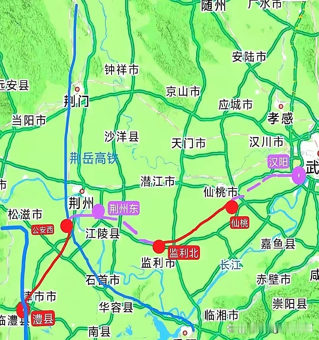 荆州铁路没黄，直接换赛道！原来那点小支线，省里嫌慢，直接打包进武张高铁，350