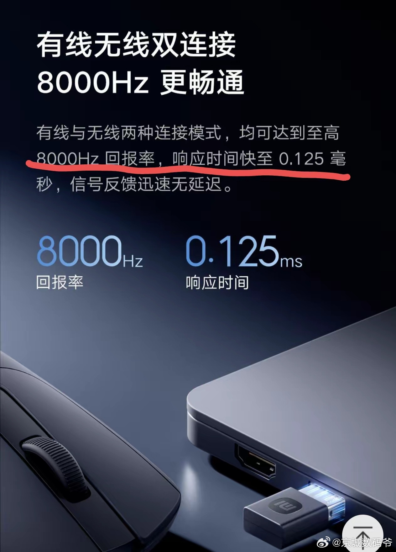 华为的一款鼠标和小米的一款鼠标，个别关键参数是一样的！