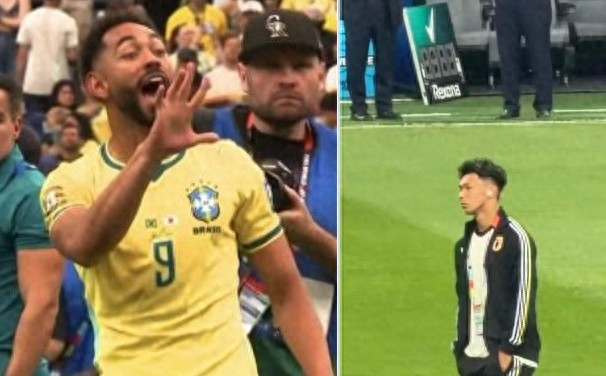 库尼亚：我们可是赢了5次世界杯】，巴西2-1逆转日本。赛后，巴西几名球...