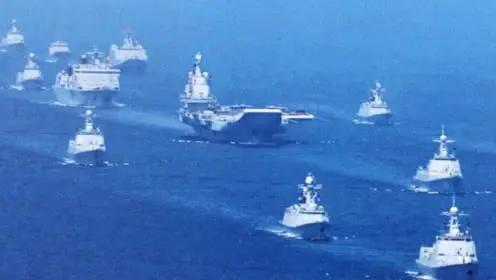 辽宁舰出门规模有点单薄一艘0552艘052d应该规模加大力度