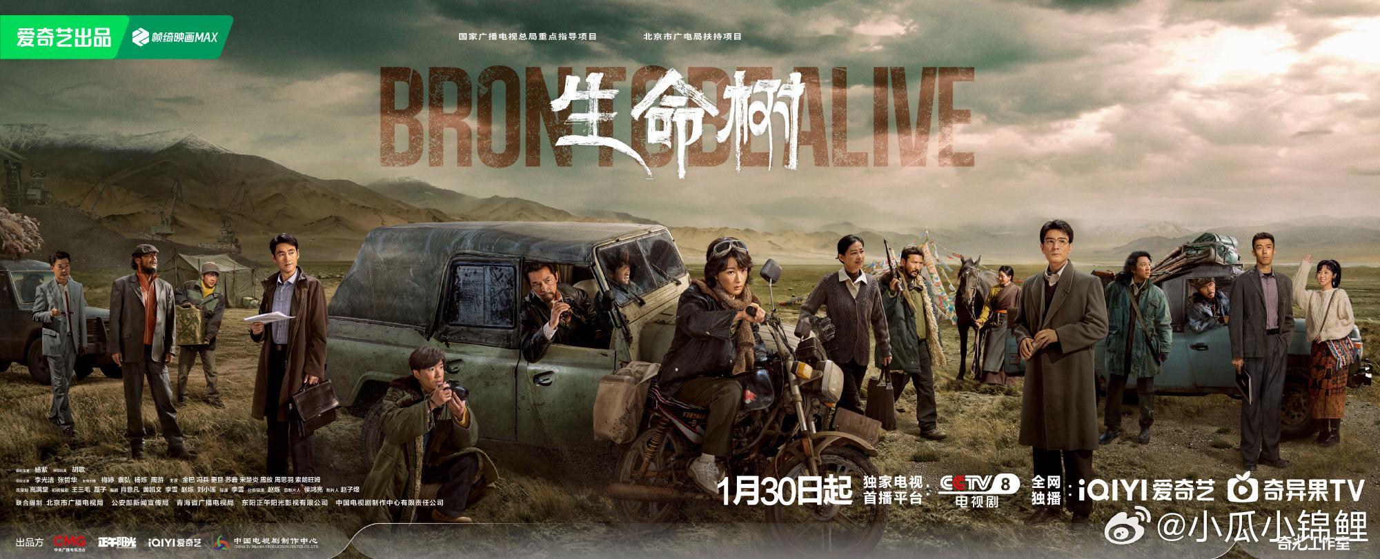 生命树行在路上群像海报生命树是每个平凡人的诗章是用生命守护生态的一首来自大自然回