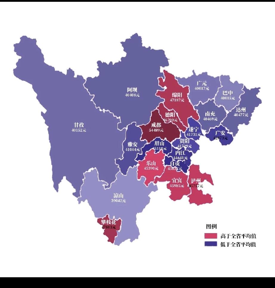 四川各市州人均可支配收入情况出炉成都不负众望，荣登榜首人均gdp收入四川区县