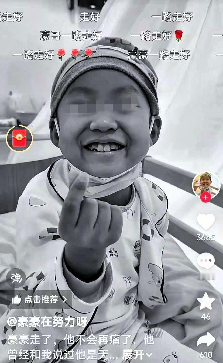 天呐！哭死！豪豪妈妈发视频说豪豪去世了，27日凌晨去世的！从医生劝放弃治疗到