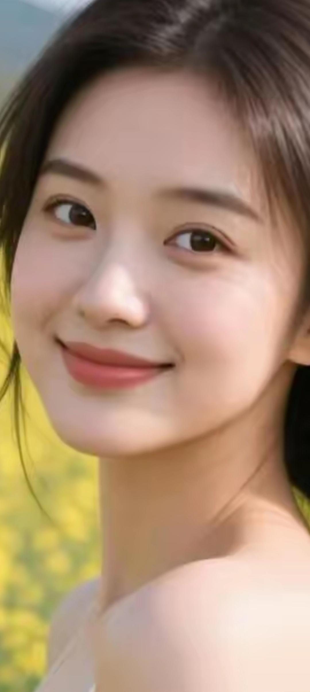 阳光下的微笑，温暖如春日暖阳。🌞🌸