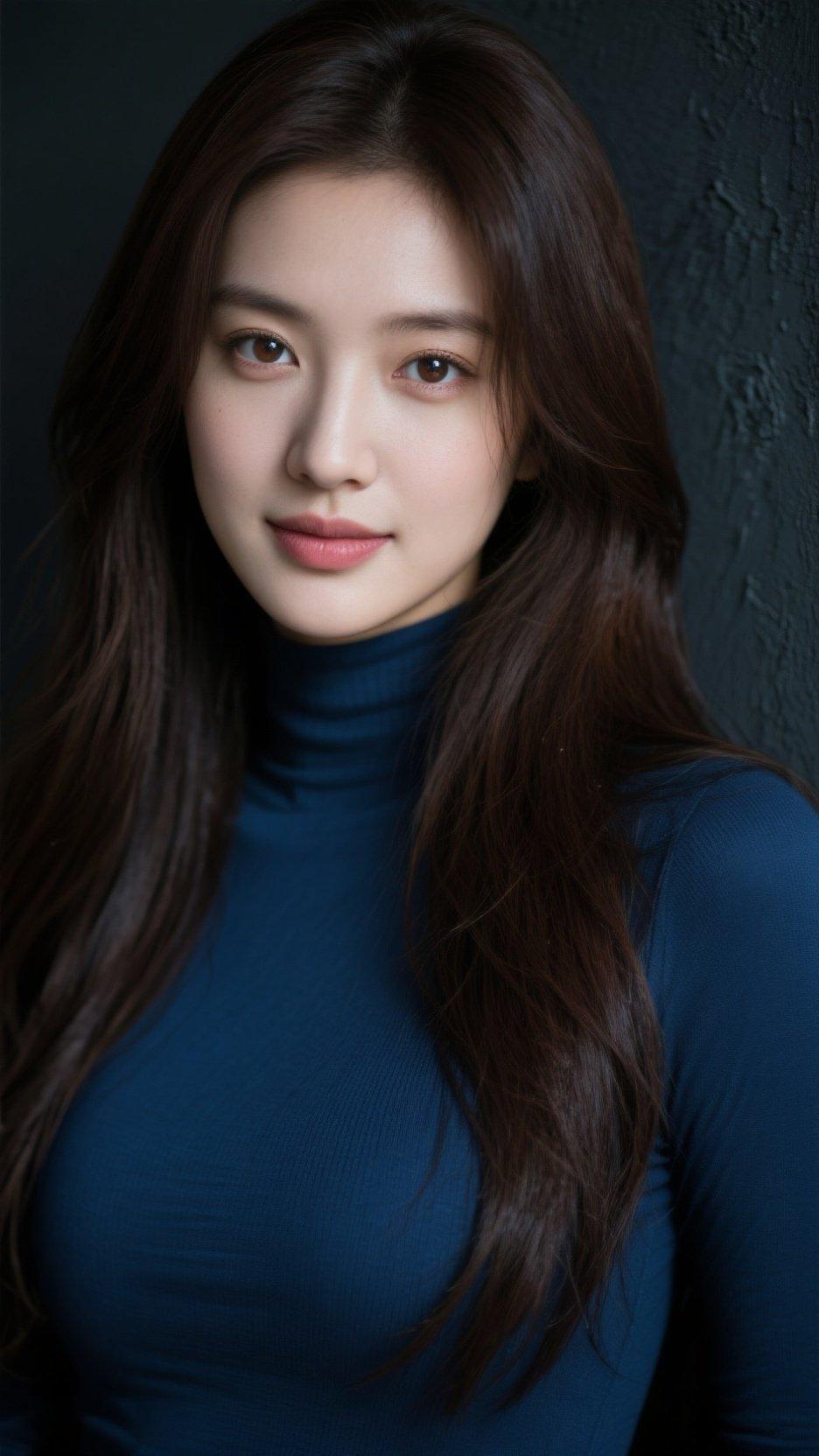 优雅蓝调，气质女神，尽显魅力！