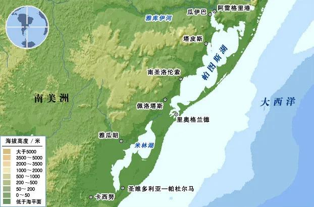 巴西最大的岛、最大湖都有争议。最大岛屿马拉若岛是亚马逊河三角洲，水道分隔不明显，