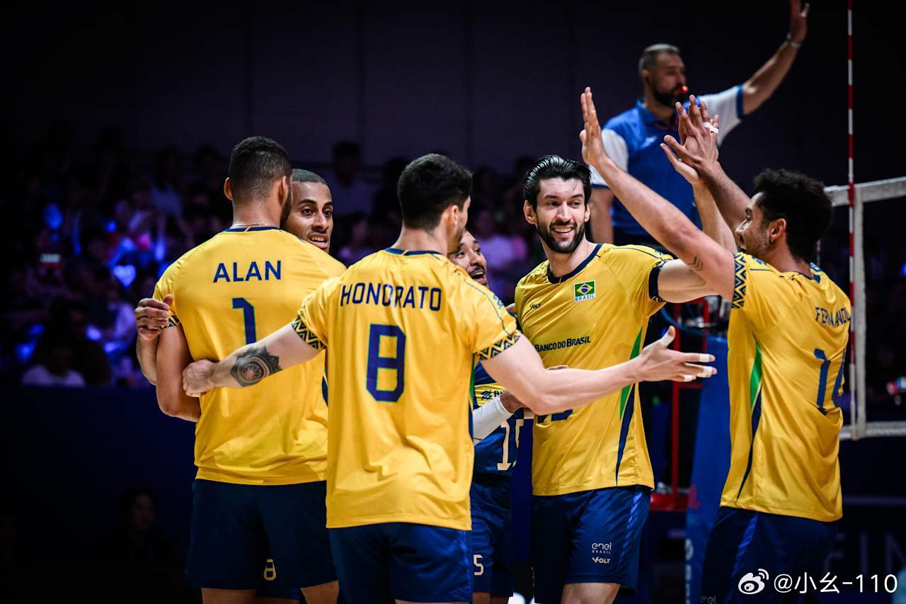 vnl2025男排第115场，季军战巴西3-1斯洛文尼亚，四局比分23-25、