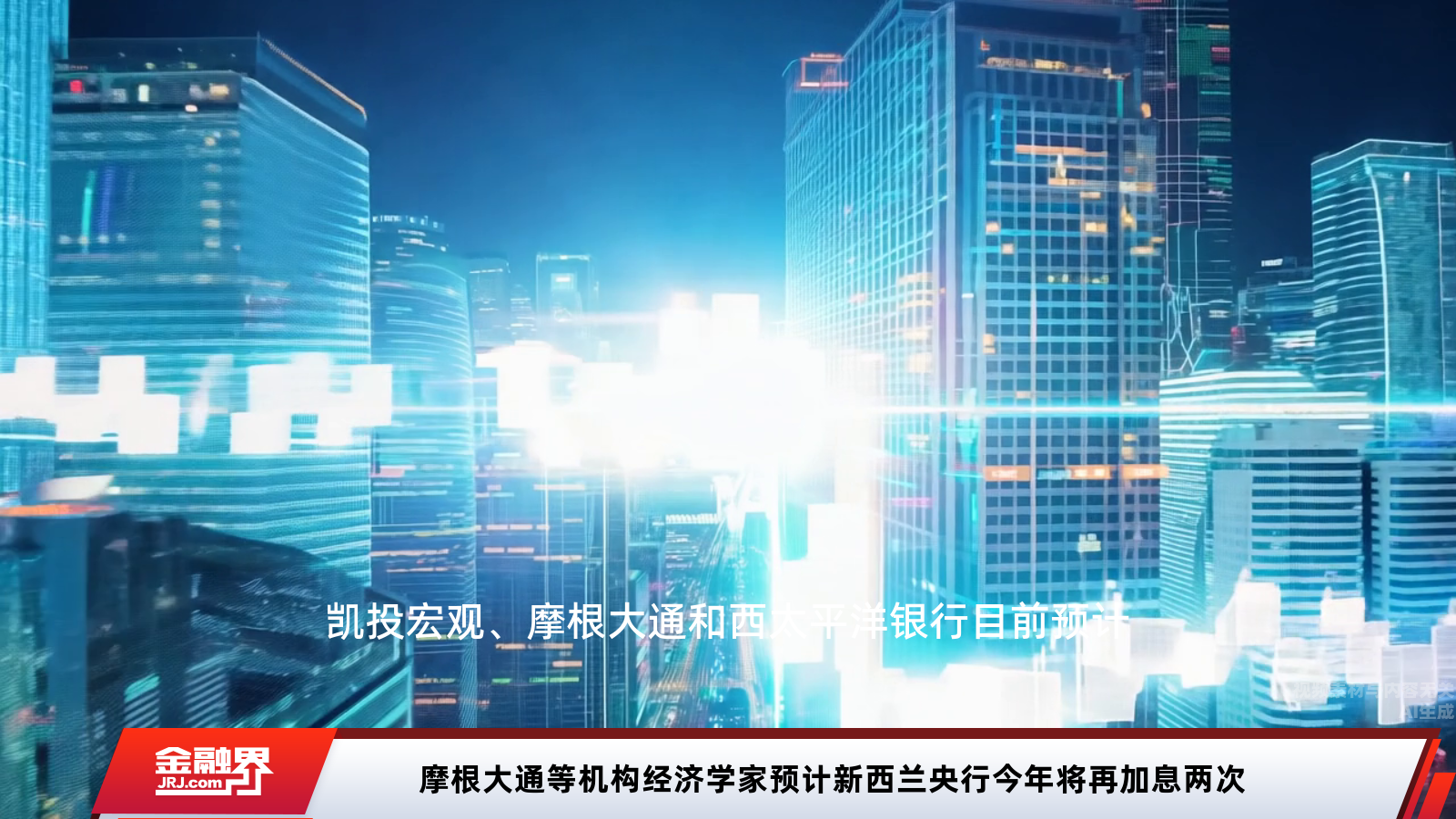 摩根大通等机构经济学家预计新西兰央行今年将再加息两次