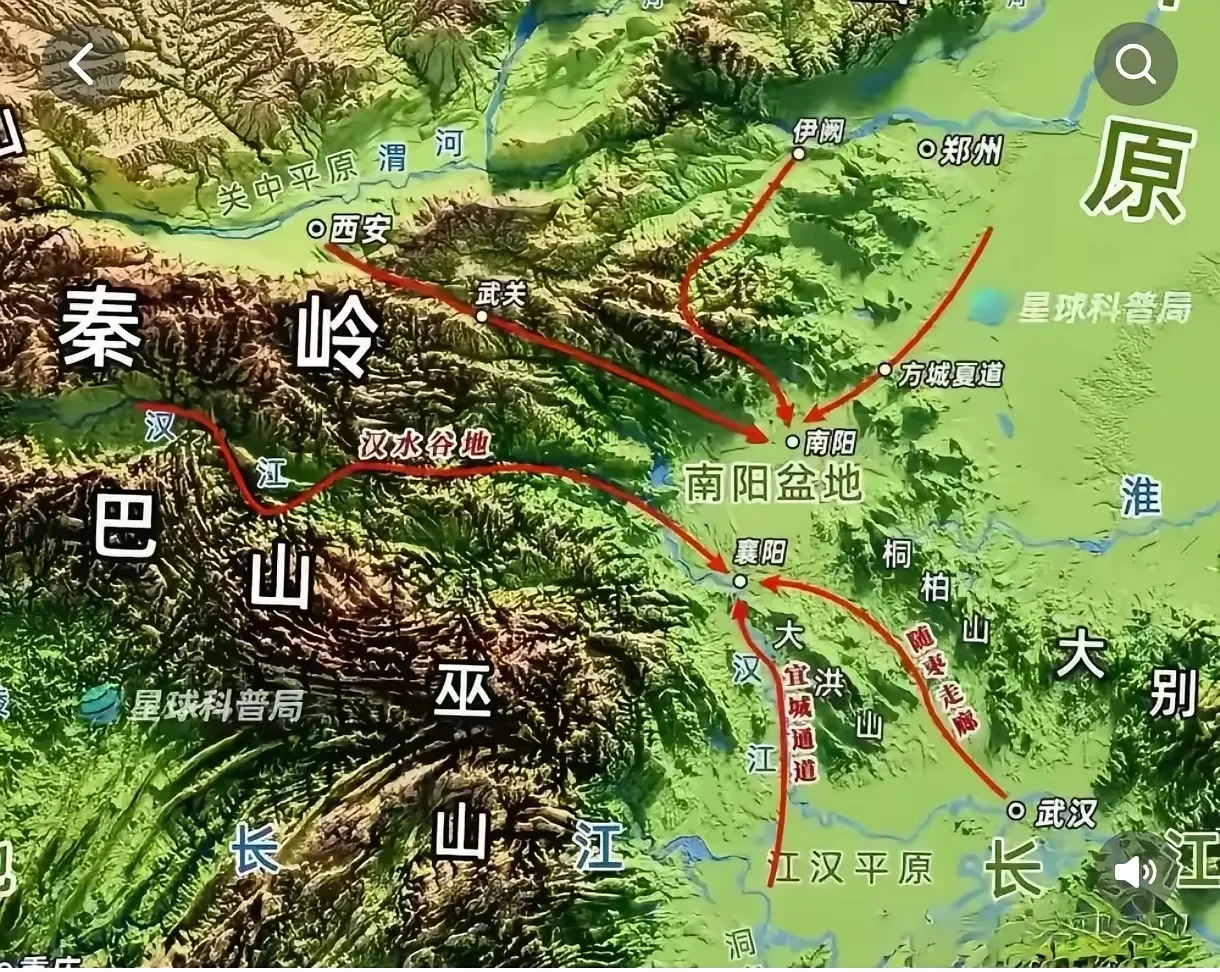 为什么襄阳那么重要？南宋在此死磕草原南下骑兵达数十年之久。看了地图后，终于明白