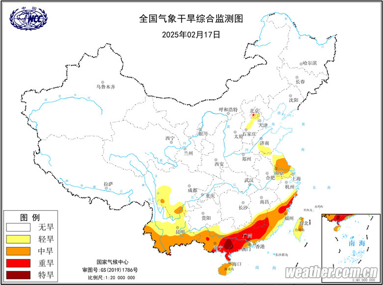 二月上旬广西农业气象旬报 1月降雨同比常年偏少8~10成